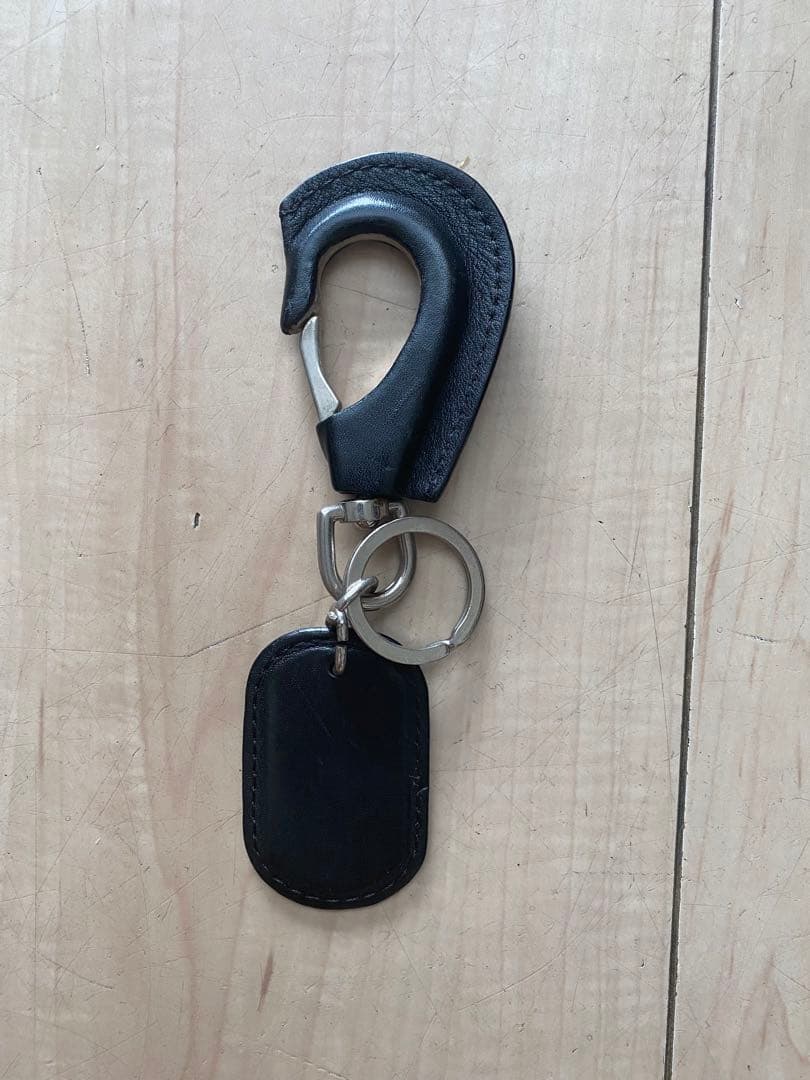 ジャンポールゴルチェ 黒 レザー フック型キーホルダー