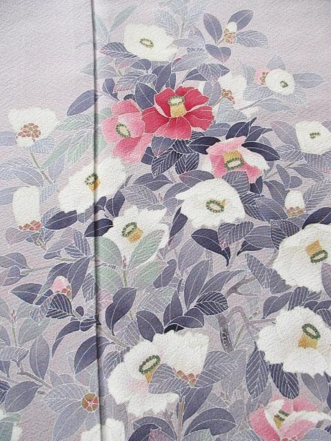 着用少ない！友禅＊カメリア＊優美＊絵羽＊訪問着＊トールサイズ＊１６９ｃｍ＊裄６７