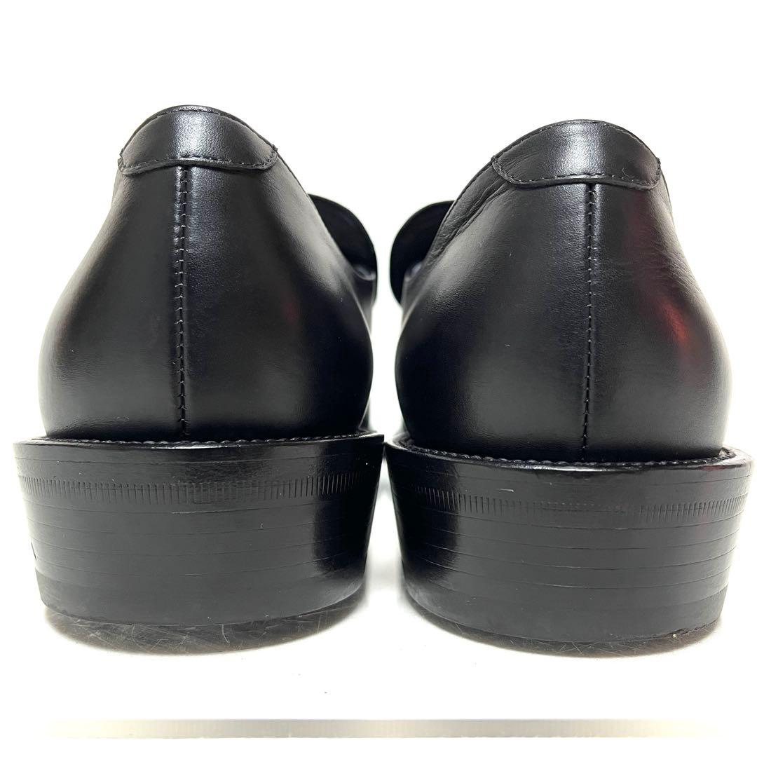 ★美品★GIANNI VERSACE★スワールトゥ★9(27.5cm)★ブラック