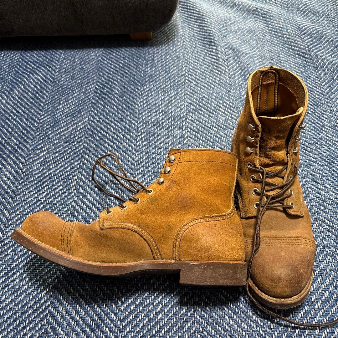 RED WING スエード ブラウン ハイカットブーツ US8 - メルカリ