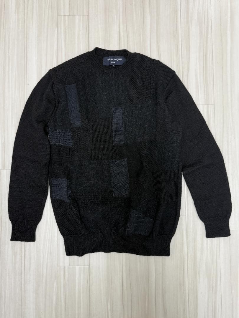 COMME des GARÇONS HOMME パッチワークニット L - メルカリ