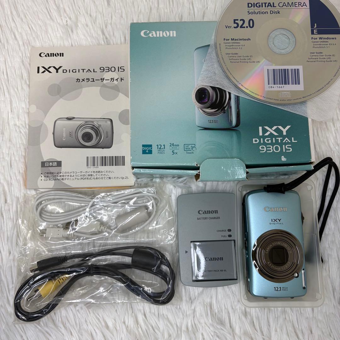 Canon カメラ IXY 930IS PC1437 充電器 箱 コンデジ 可動 - メルカリ