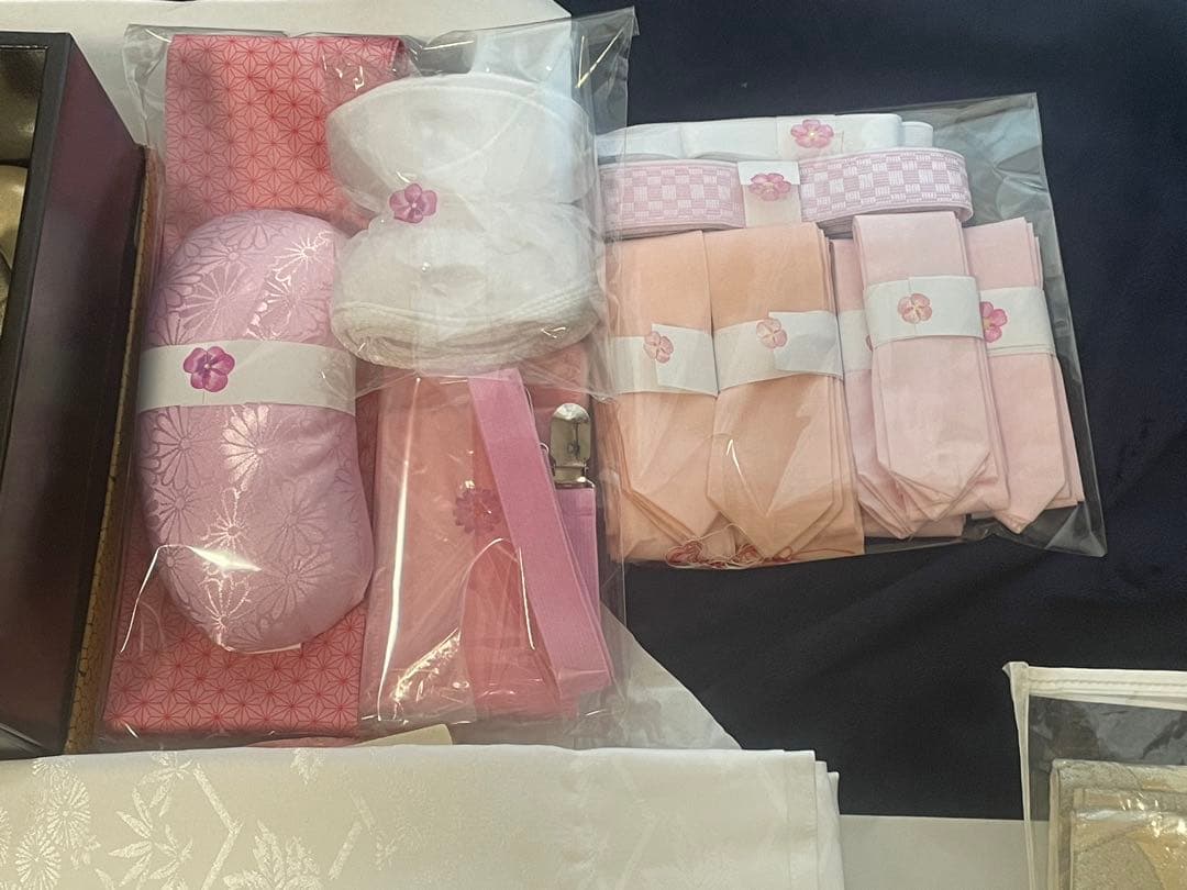 専用 振袖 着物 ピンク✖️シャンパンゴールドクリーム系 刺繍 一式