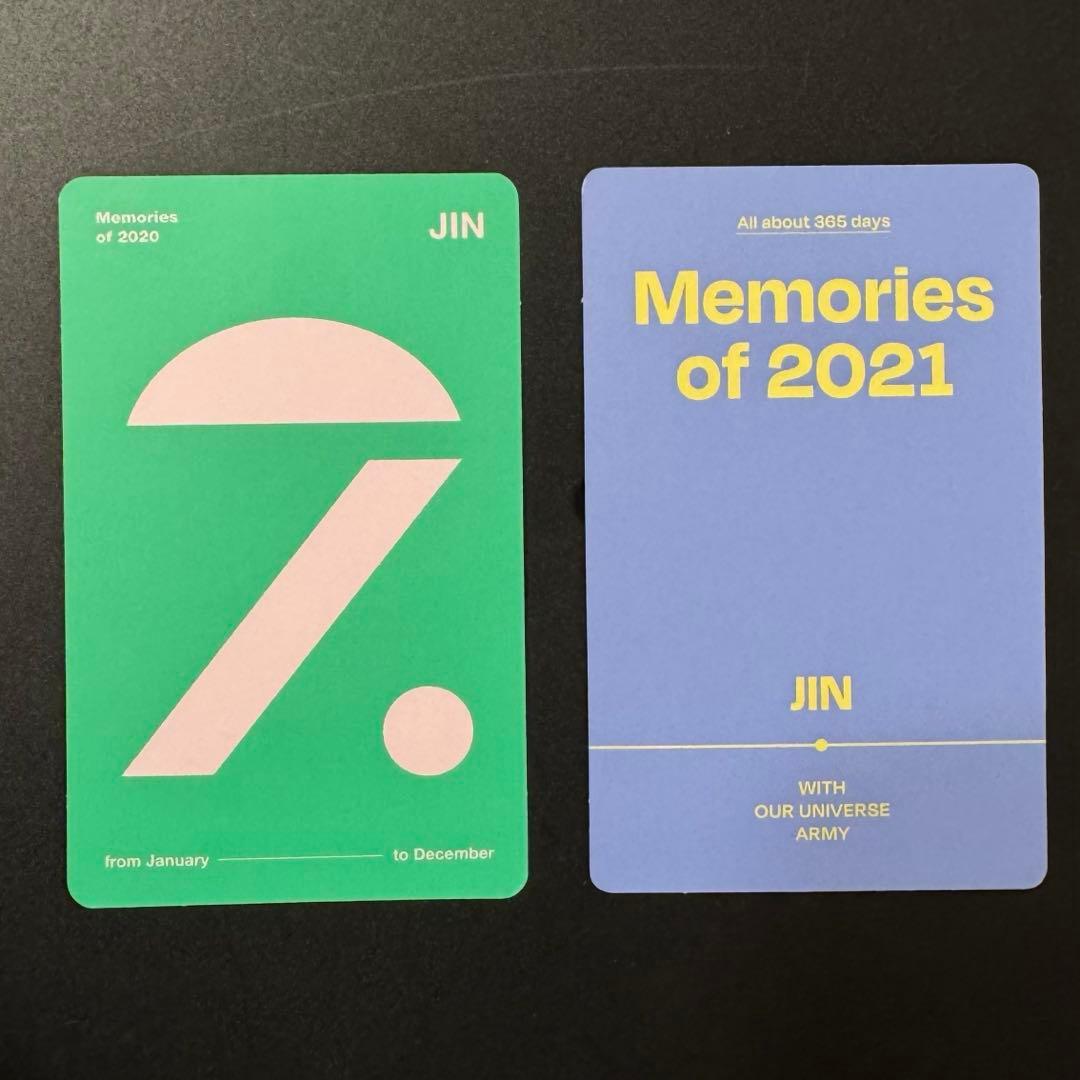 BTS JIN Memories of 2020・2021トレカ - メルカリ