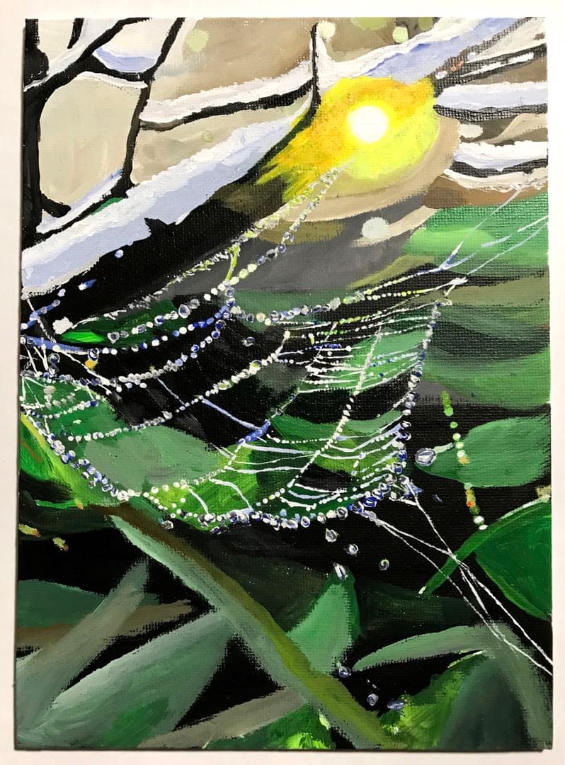 アクリル画 無題 132 『早春の雫』 花は咲く、修羅の如く クリアファイル 花奈＆瑞希 vol.2