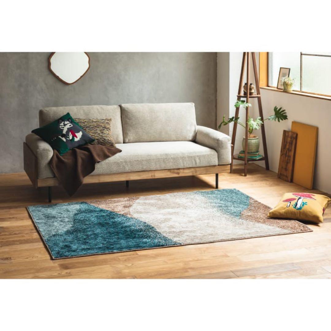 人気】unico モステ ラグ ブルーグリーン 140×200cm ウニコ - メルカリ