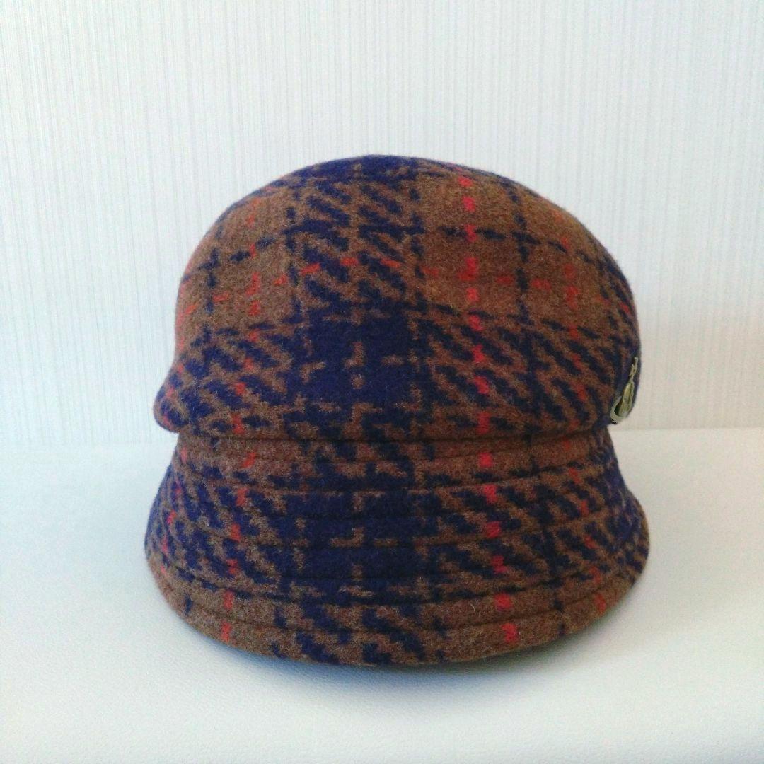 ヴィヴィアンウエストウッド ウール チェック 帽子 - メルカリ
