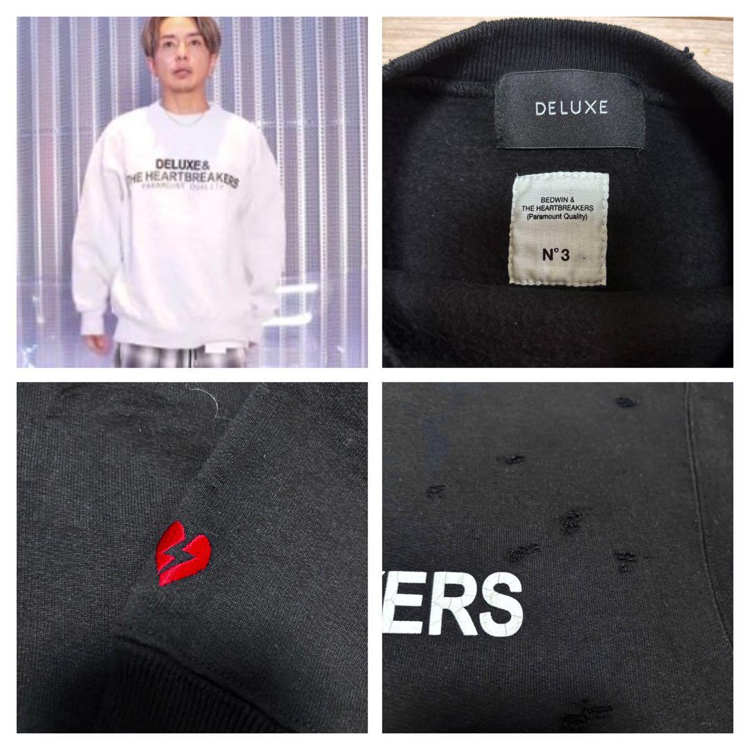 完売品 美品□BEDWIN x DELUXE□ヘヴィー スウェット ダメージ加工