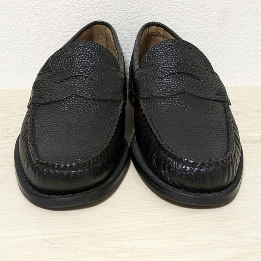 未使用級☆G.H.BASS ジーエイチバス ローファー シボ革 本革 40