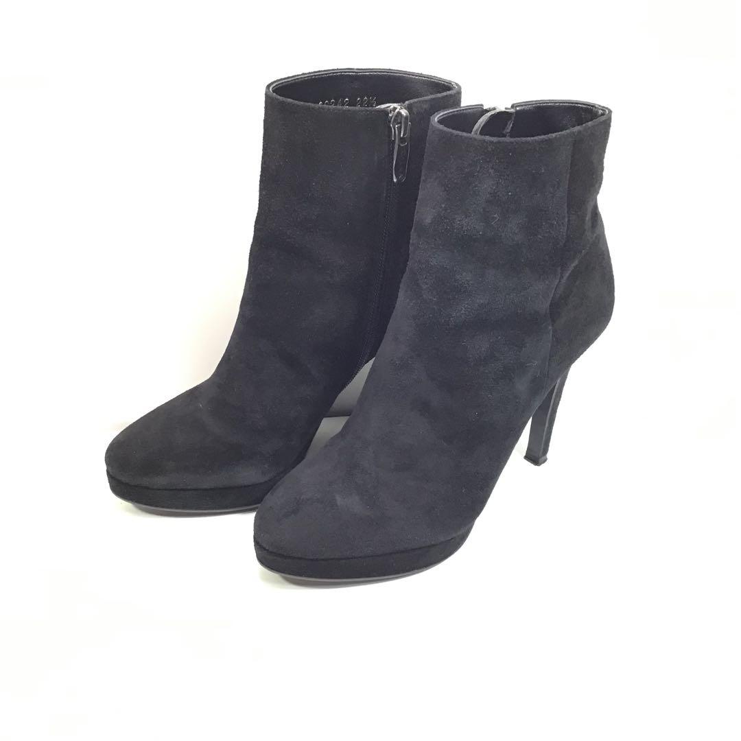 中古品】ダイアナDIANA ショートブーツ 22.5㎝ ブラック - メルカリ