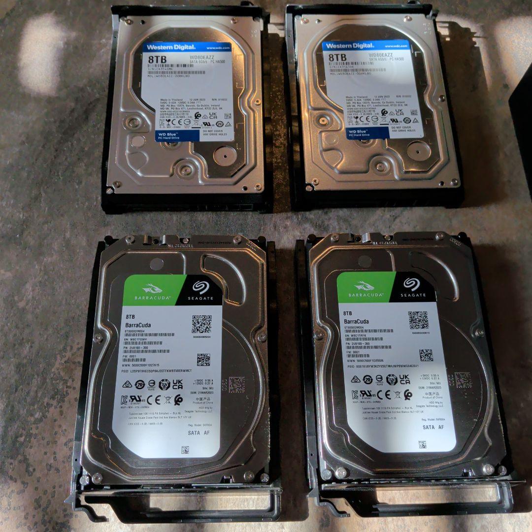 QNAP TS-453d WD & Seagate 8TB HDD 計4台セット - メルカリ