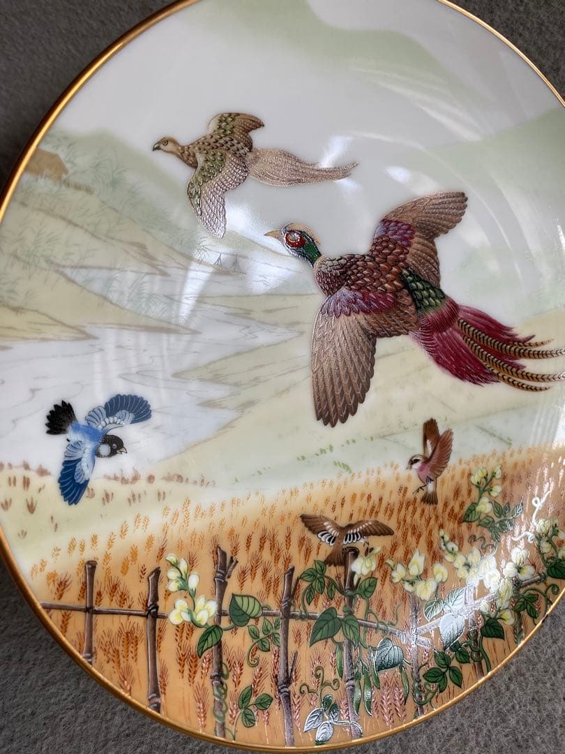 フランクリン・ポーセリン／富蘭克林瓷器・花鳥節氣圓 ／小滿（キジ 他