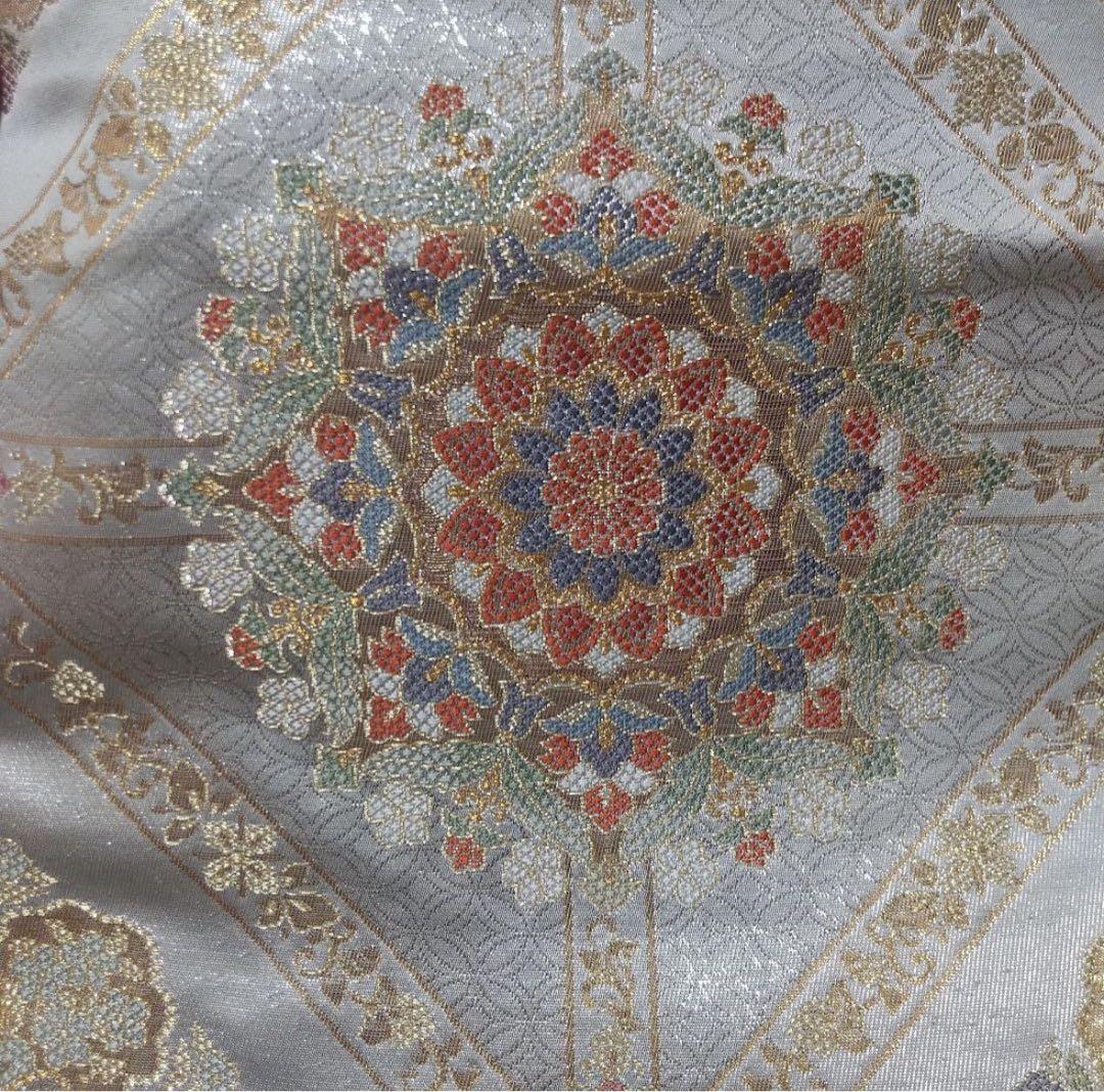 西陣織　六通柄袋帯　嵯峨羅豊彩華文　着物　フォーマル