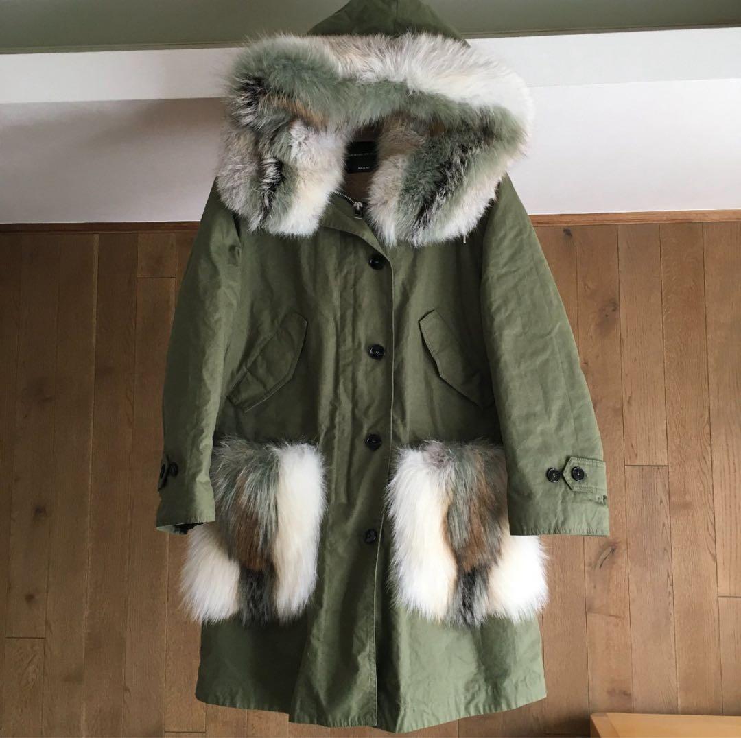 37万極美品ERMANNO SCERVINOエルマンノ シェルヴィーモッズコート