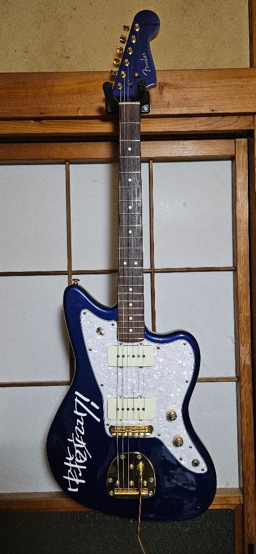 Fender MIJ Hybrid II Jazzmaster パーツ換装済 Fender Japan Hybrid II Jazzmaster with Maple FB in Celeste Blue