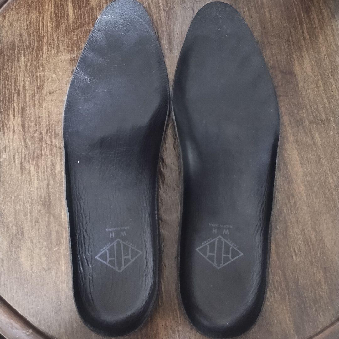 WHダブルエイチ干場さん愛用黒サイドゴアブーツ美品6Vibram菅原靴店Z