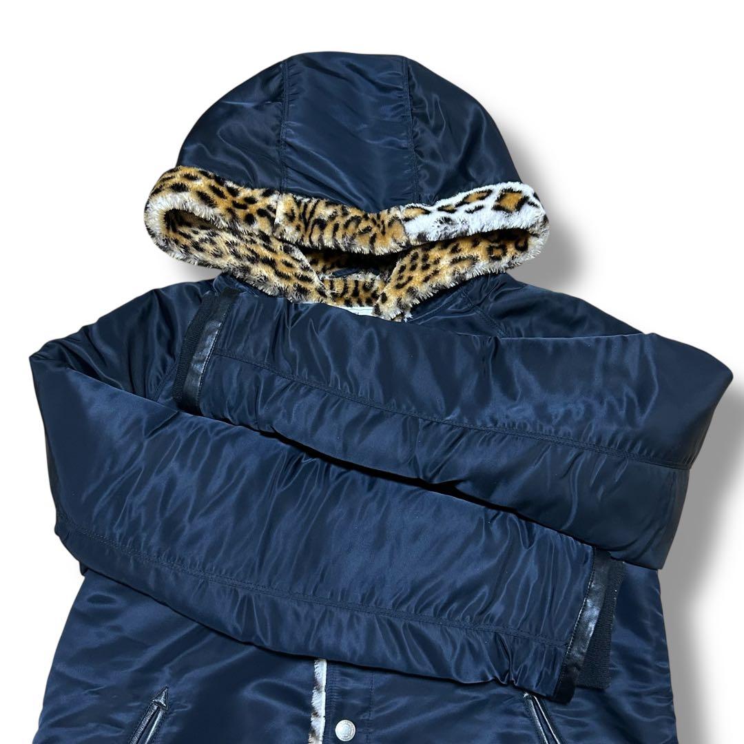 RUDEの名作 CRIMIE LEOPARD BOA HOOD JACKET