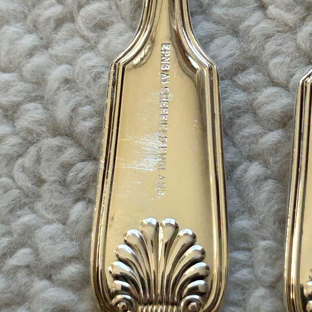 シェフィールド キングスパターン ケーキフォーク 6本セット EPNS A1