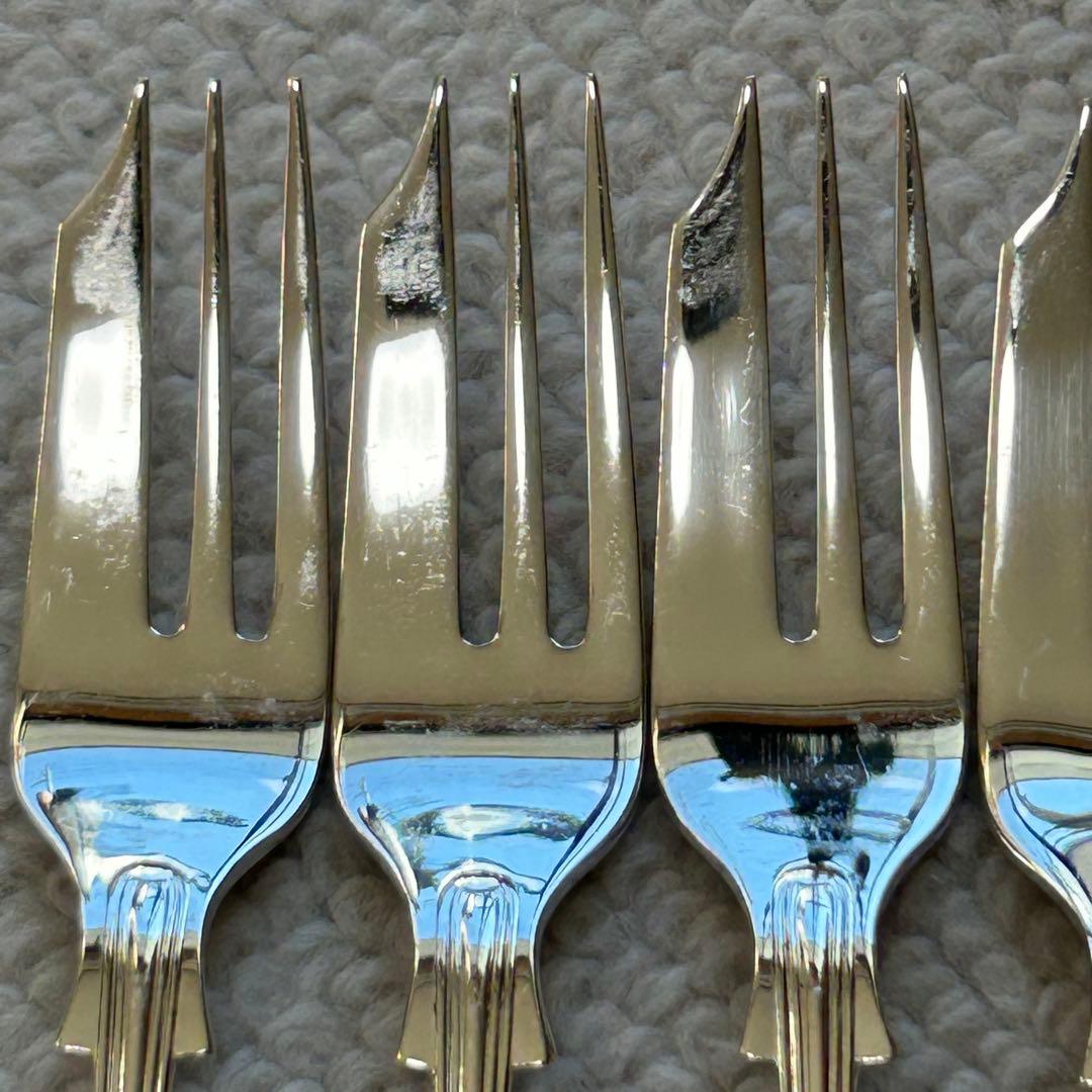 シェフィールド キングスパターン ケーキフォーク 6本セット EPNS A1