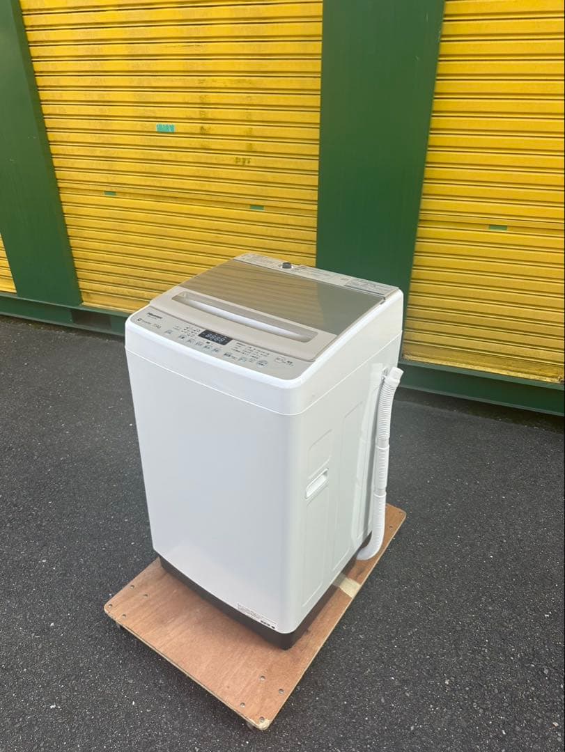 【極美品】2024年式　ハイセンス　7.5キロ 銀イオン抗菌機能付き全自動洗濯機2種を 2024年7月に発売 | ハイセンス