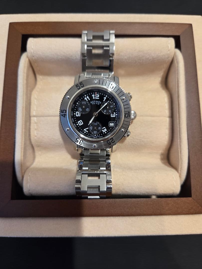 エルメス クリッパー クロノグラフCL2.310.330 / 3841 ブラック エルメス クリッパー クロノグラフ CL2.310.330/3841 ブラック