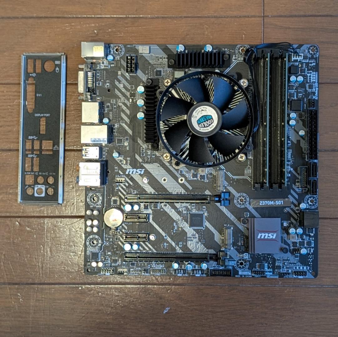MSI Z370M-S01 マザー+Core i7-8700+16GBメモリ
