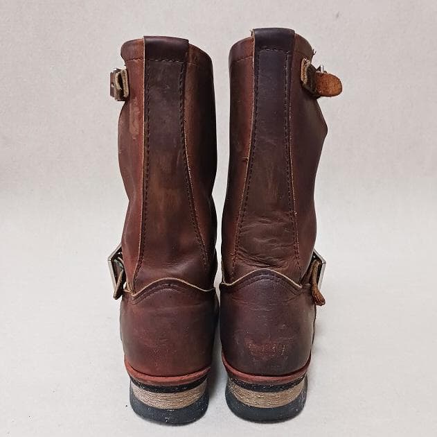 レッドウィング エンジニアブーツ オイルドレザー ブラウン 23