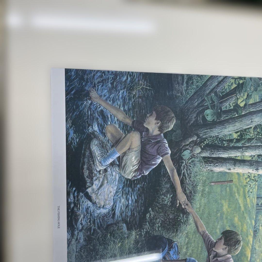 R.A.FINLAYSON 額装絵画 横70cm×縦55cm