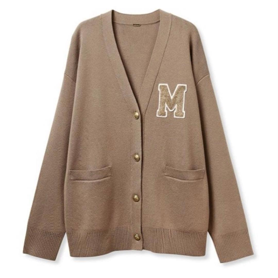 mila owen アップリケデザイン金釦Vネック ニットカーディガン - メルカリ