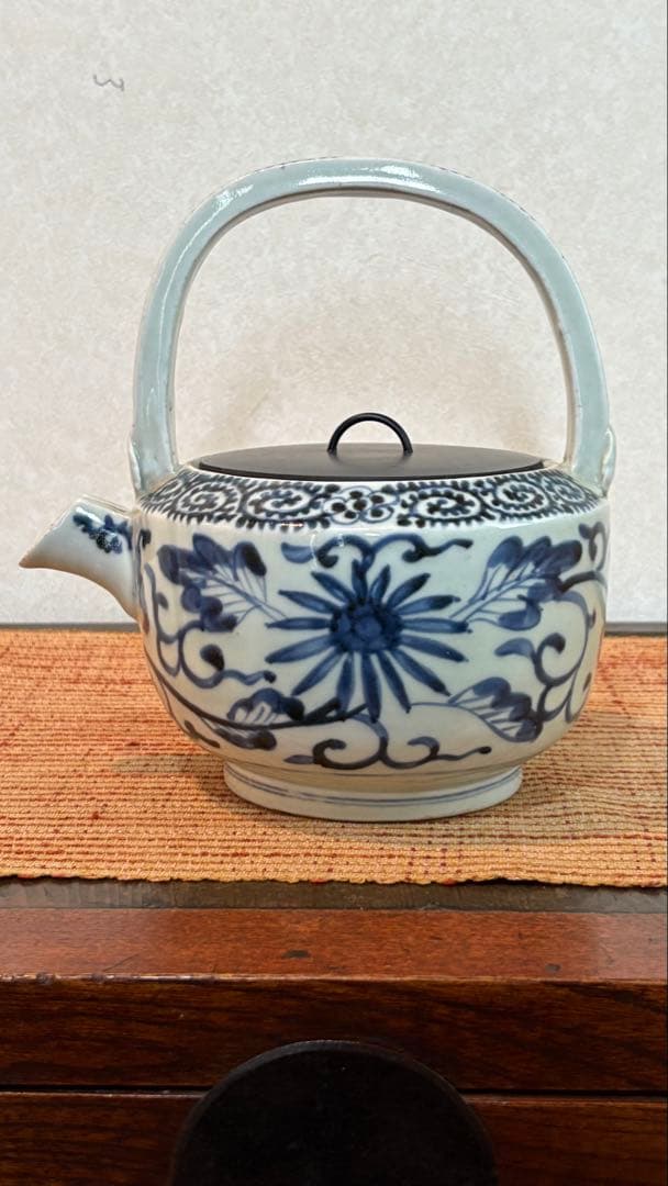 古民具 古伊万里 酒注 水柱 染付 蛸柄 5弁花 江戸時代 骨董 - メルカリ