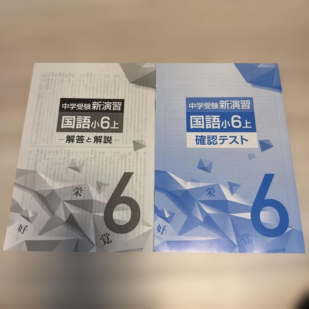 中学受験新演習 国語小6上 セット - メルカリ