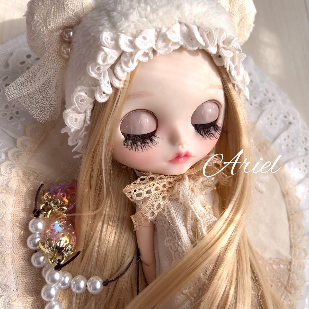 アイシードール アッシュブロンドストレート カスタム 白肌 海外ドール