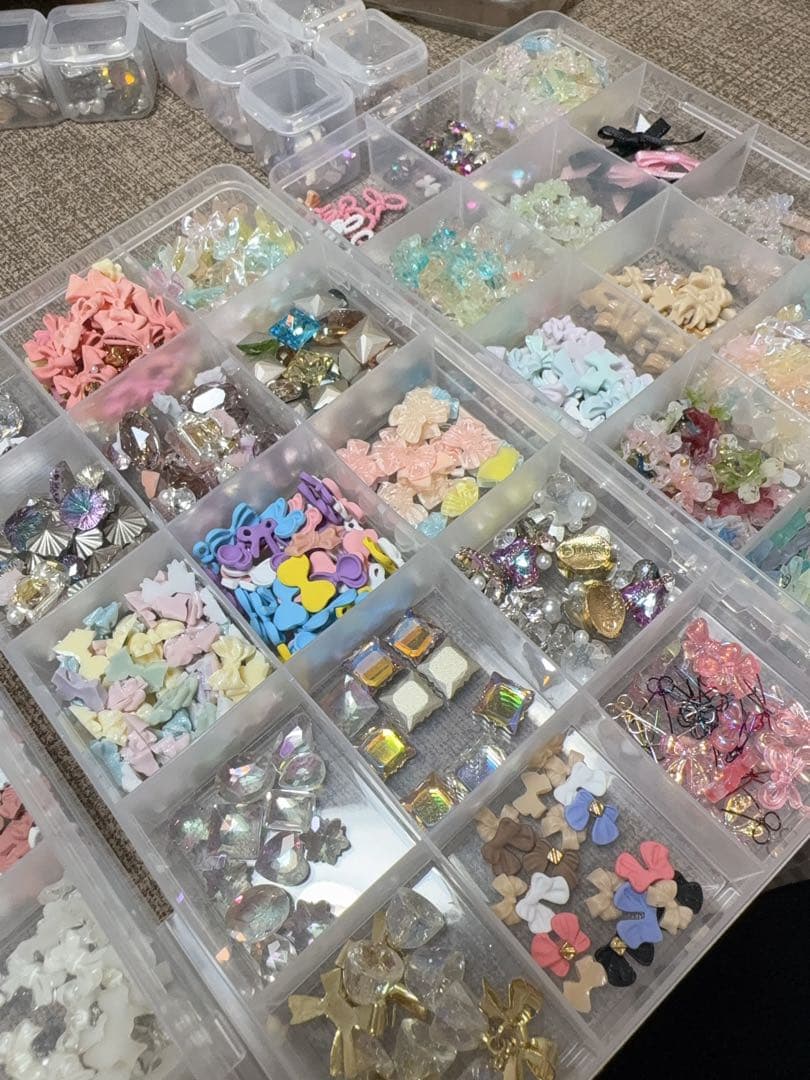 ネイルパーツ 約100個セット 多色