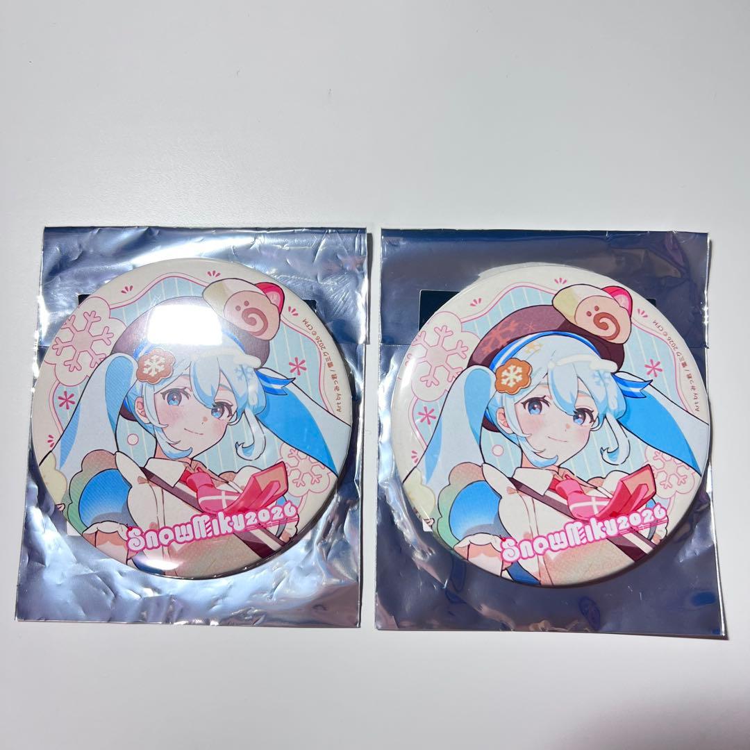 初音ミク 雪ミク 2026 SNOW MIKU BIG 缶バッジ - メルカリ