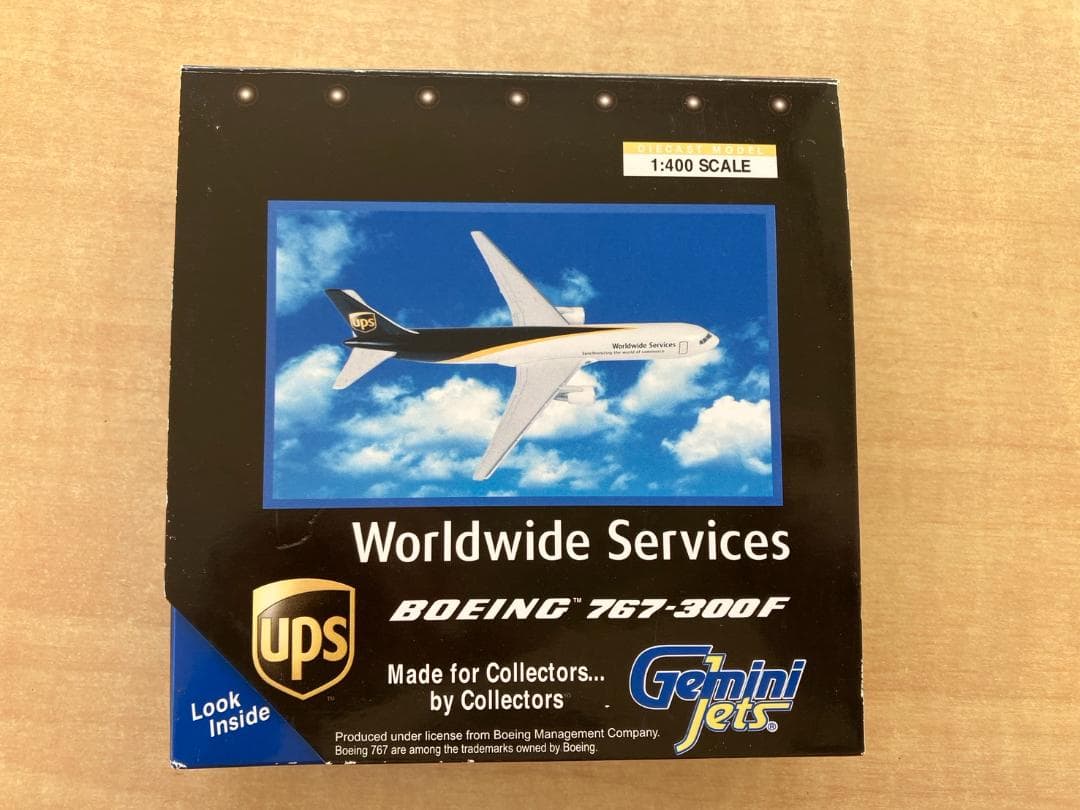 貨物機模型　UPS　B767-300F　1/400　　　　　き ジェミニジェッツ 1/400 ボーイング 767-300ERF UPS航空 N323UP