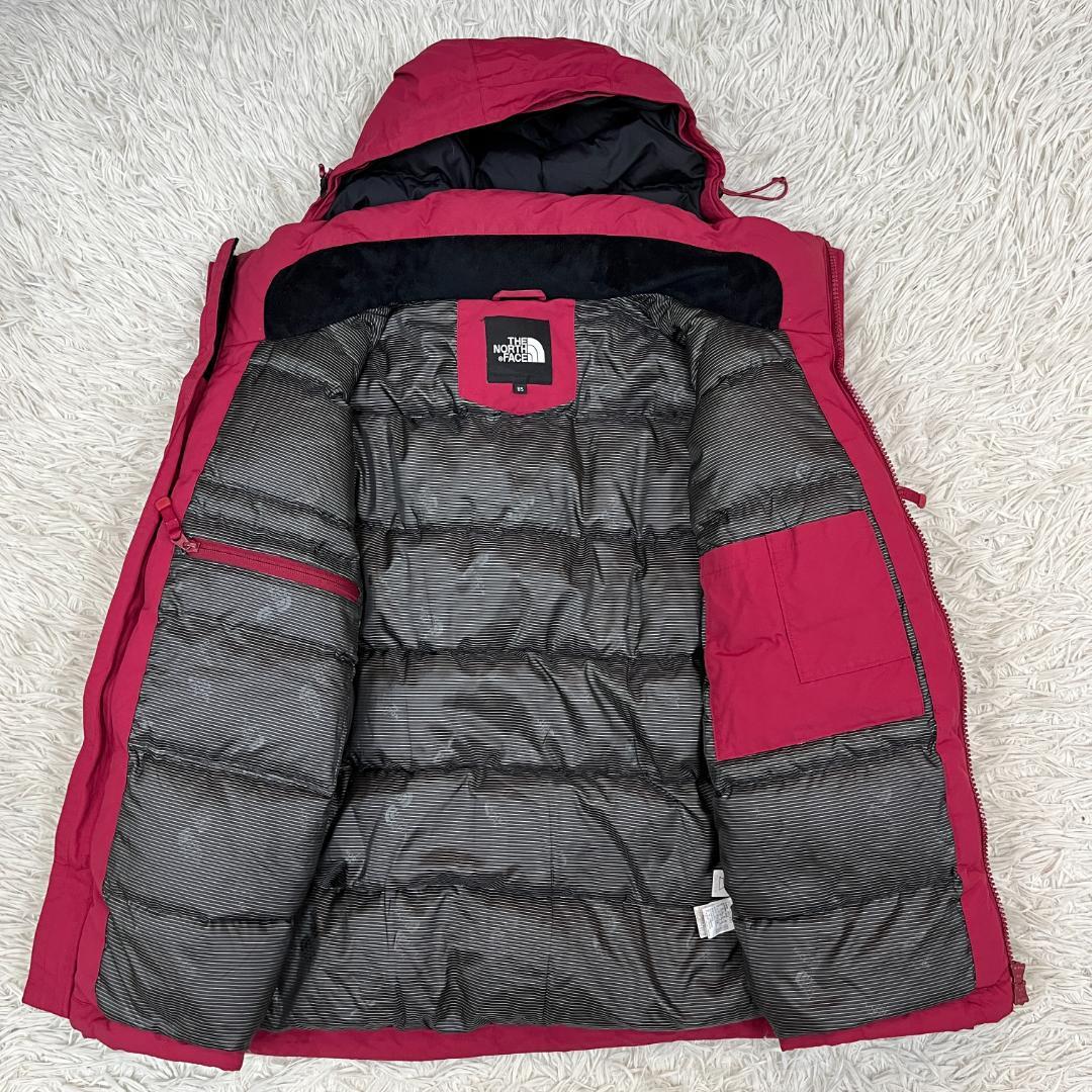 《美品》ザノースフェイス ダウンジャケット ドライベント XS メンズ エンジ色