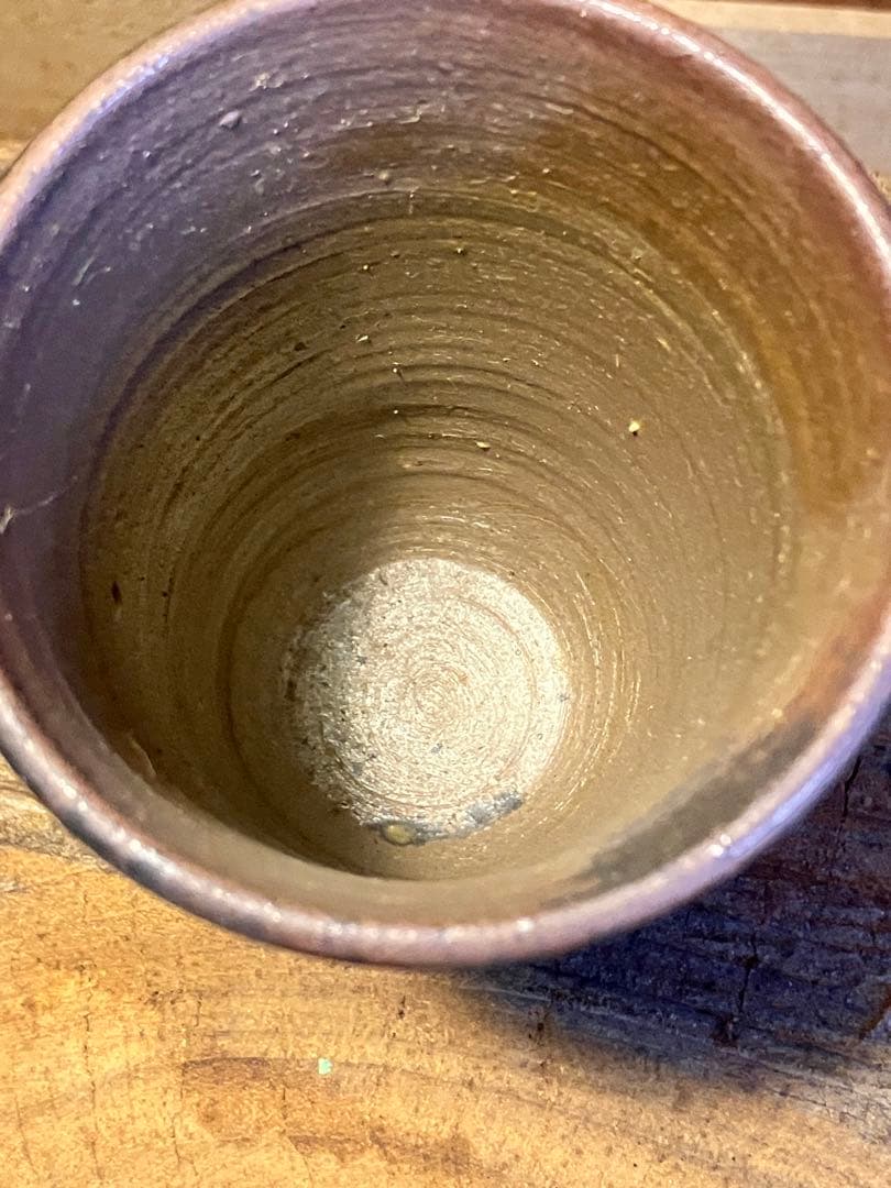 備前 焼き締め ビアカップ 湯呑み