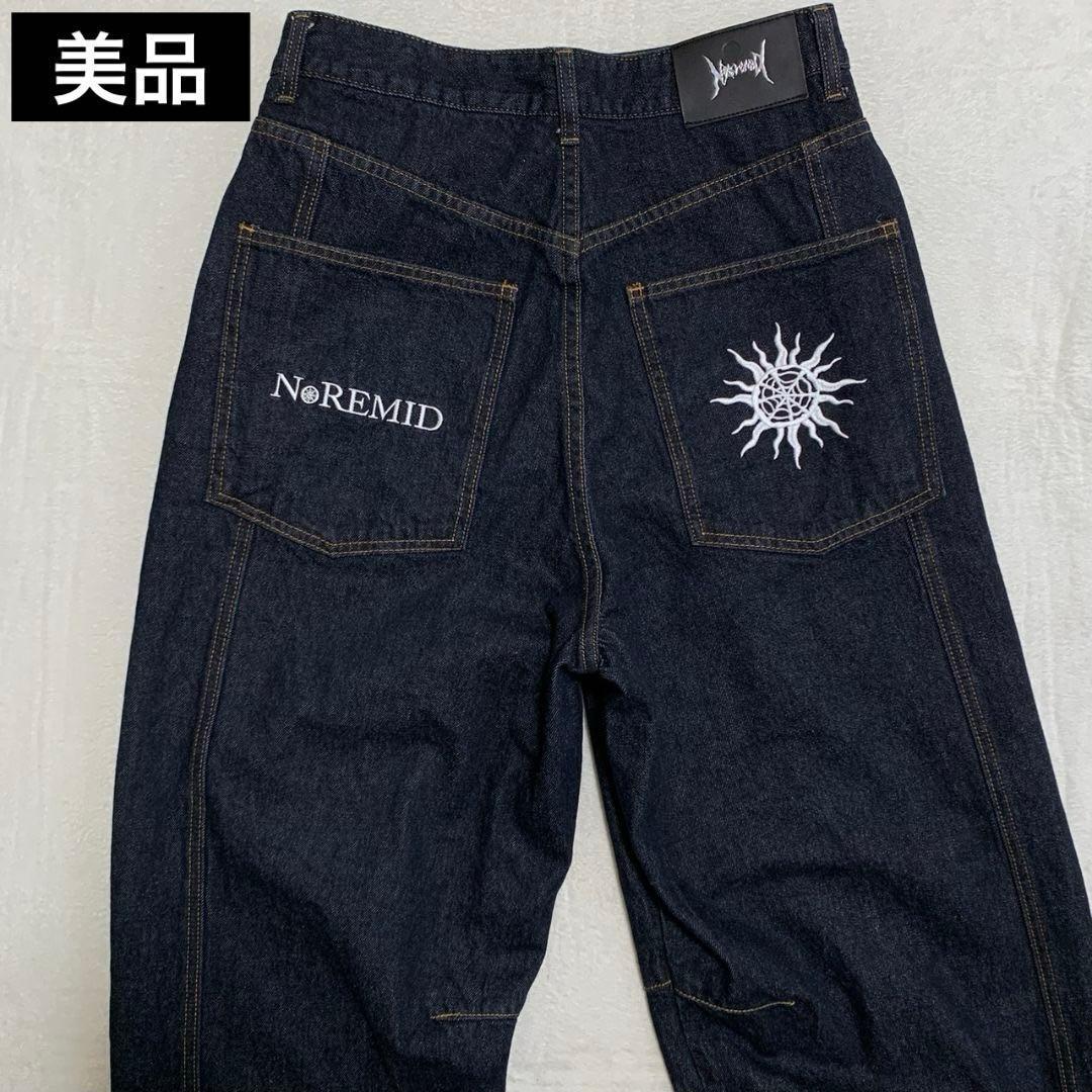 【美品】NOREMID リジットデニム M BTN FLY RIGID DENIM WIDE PANTS - INDIGO – NOREMID
