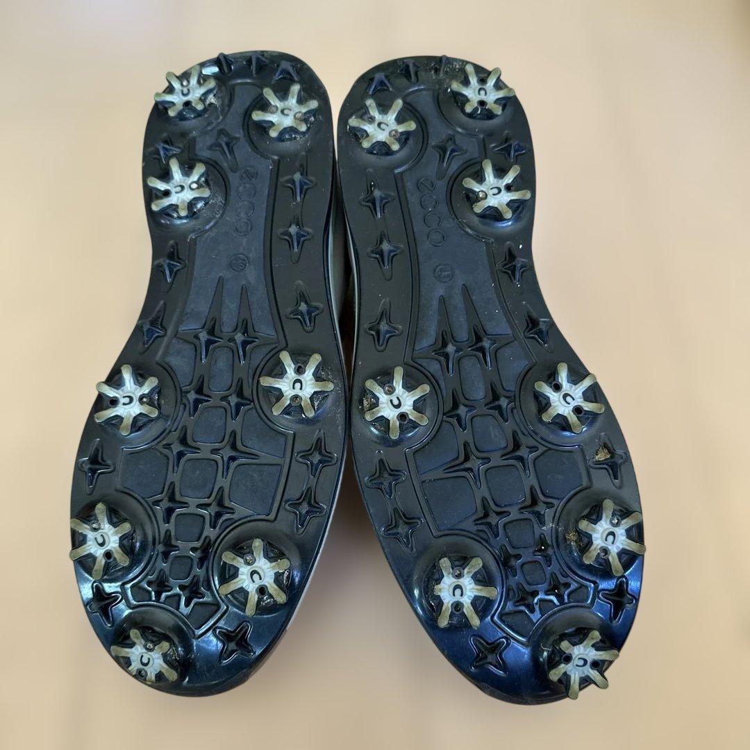 ECCOエコー ゴアテックス ゴルフシューズ ホワイト/ブラック 27.5cm