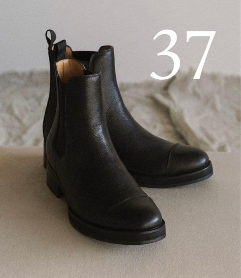 Shiun GRAIN CHELSEA BOOTS 37