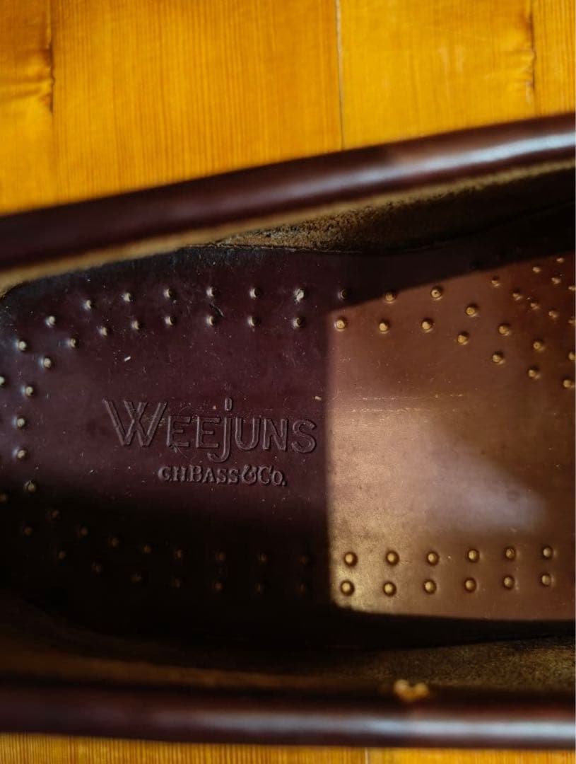 G.H.BASS WEEJUNS　ダークブラウン レザー ローファー