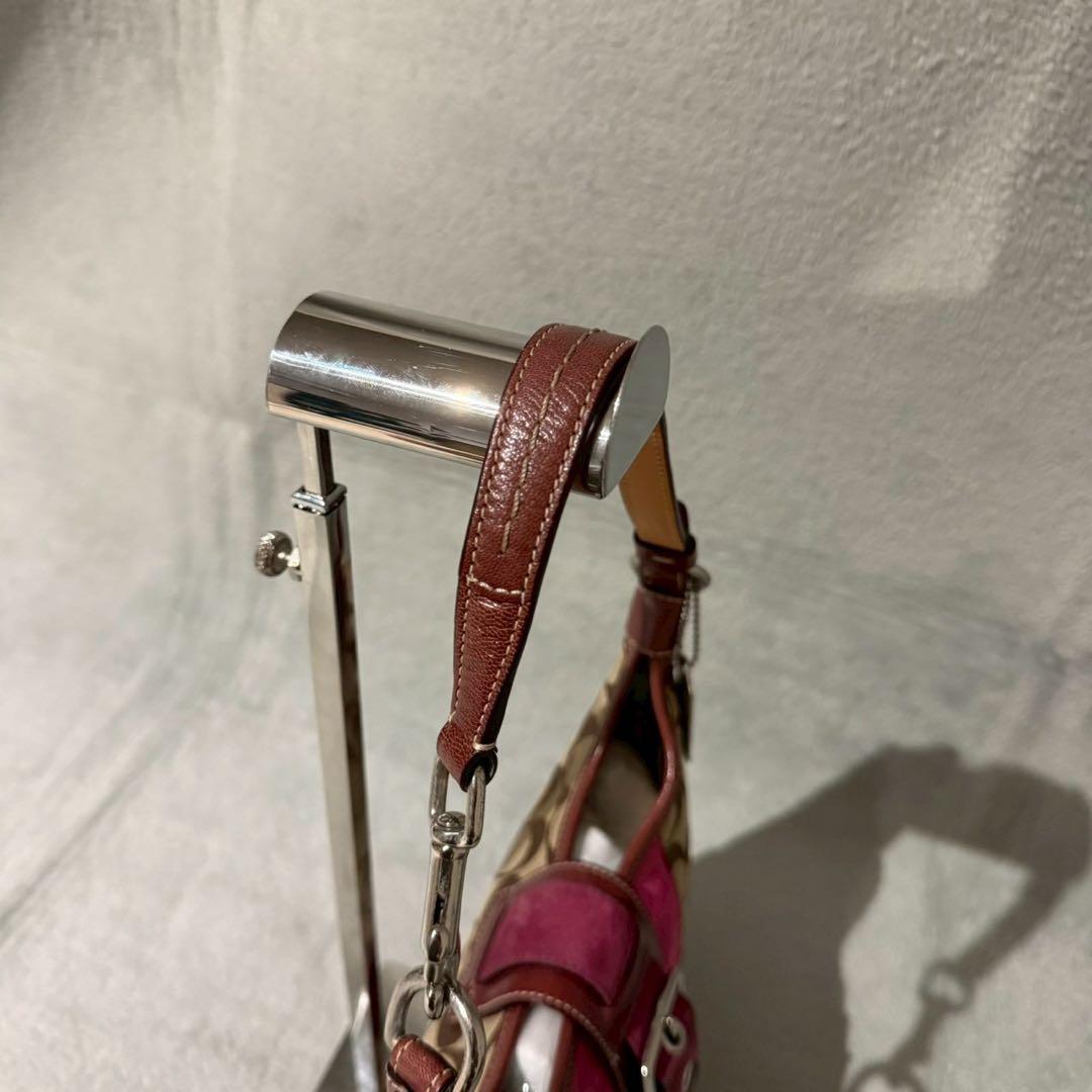 Coach Signature Suede Soho Shoulder Bag - メルカリ