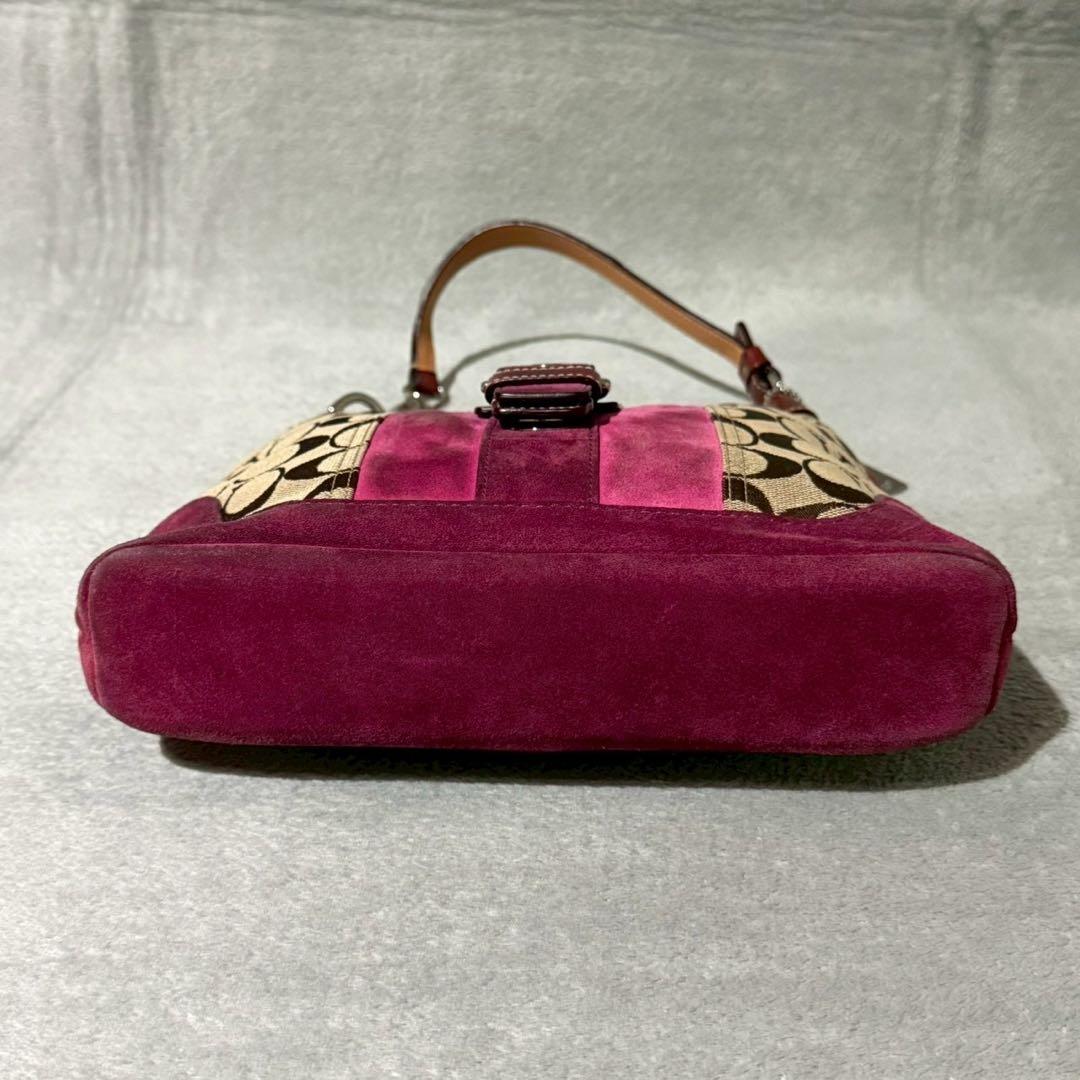 Coach Signature Suede Soho Shoulder Bag - メルカリ