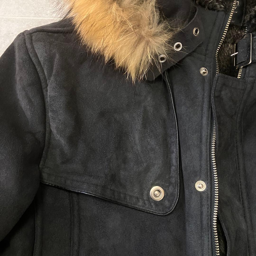 Y2K grunge 00s 平成 お兄系 ファー付きフェイクムートンジャケット