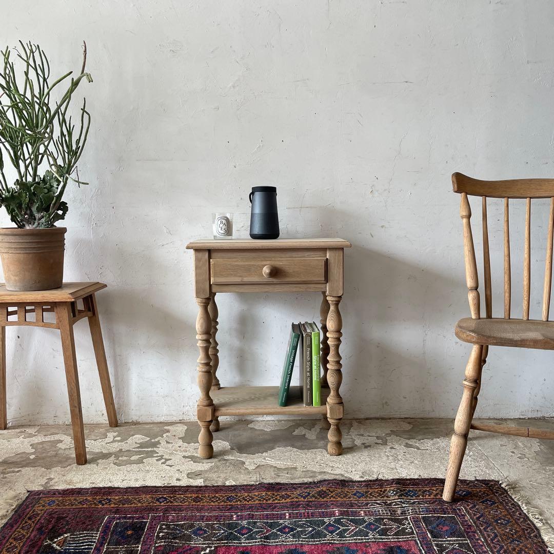 Peonyドロワーサイドテーブル ドロワーベッドサイドテーブル　剥離 Woody Prime Walnut 北欧風ベッドサイドテーブル | 落ち着いた雰囲気を