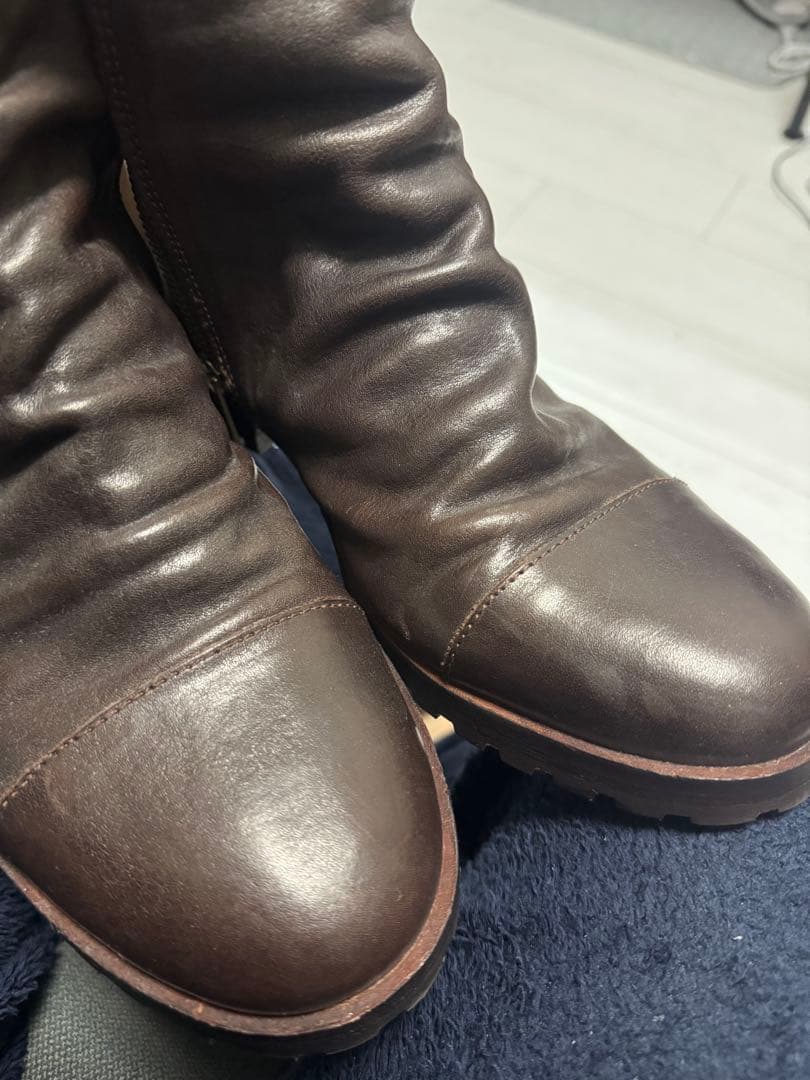 高級ソール】CAMPER カンペール サイドジップ レザーブーツ 41 - メルカリ