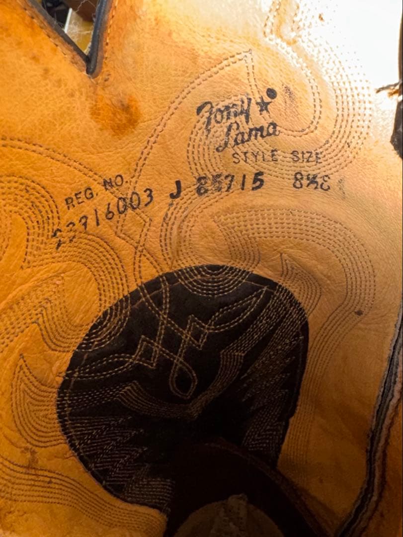 ☆ TONY LAMA ウエスタンブーツ リザード 85715 8H - メルカリ