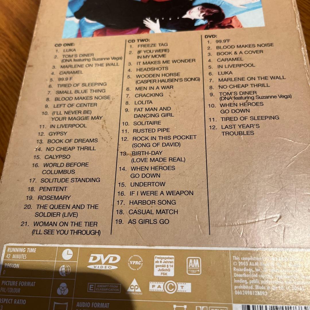 スザンヌ・ヴェガ ベスト CD 2枚、DVD 1枚のボックスセット