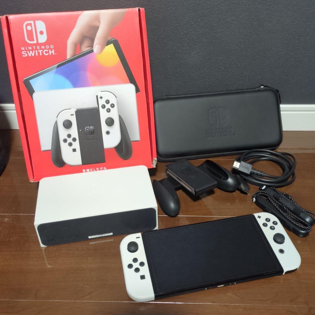 Nintendo Switch 有機ELモデル 本体 【ホワイト】周辺機器 Amazon.co.jp: Nintendo Switch(有機ELモデル) Joy-Con(L)/(R