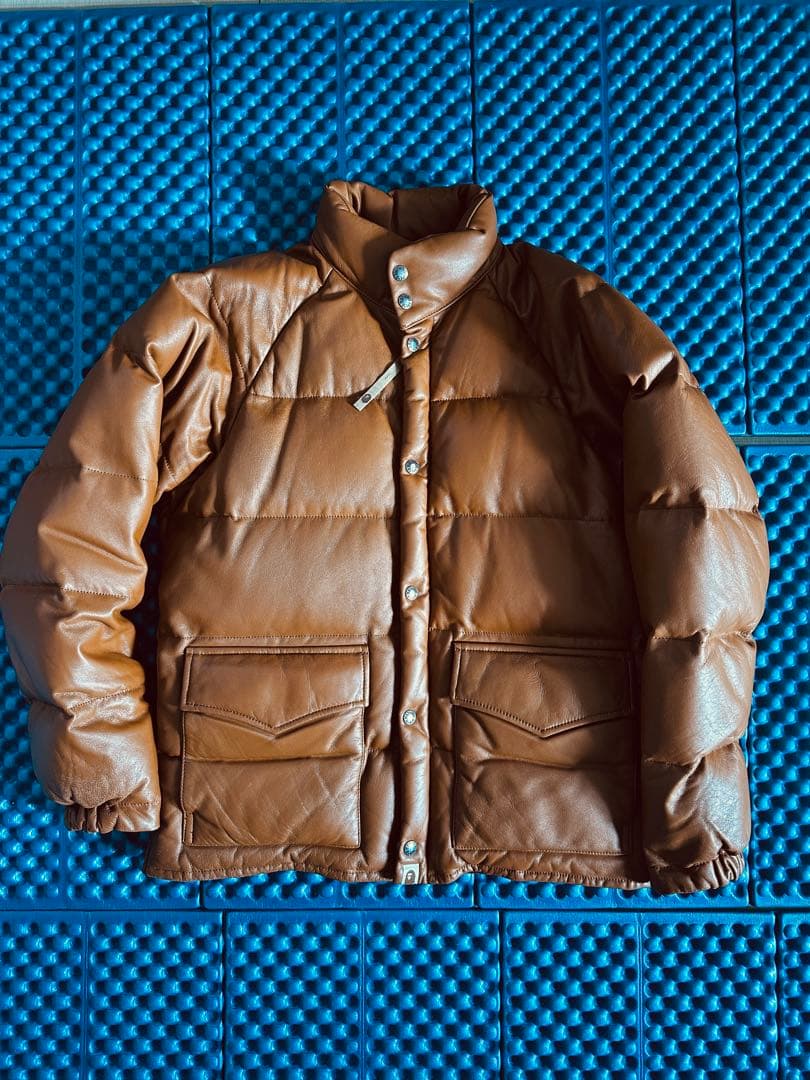 15周年 BAPE エイプ HERO レザー ダウン キムタク - メルカリ